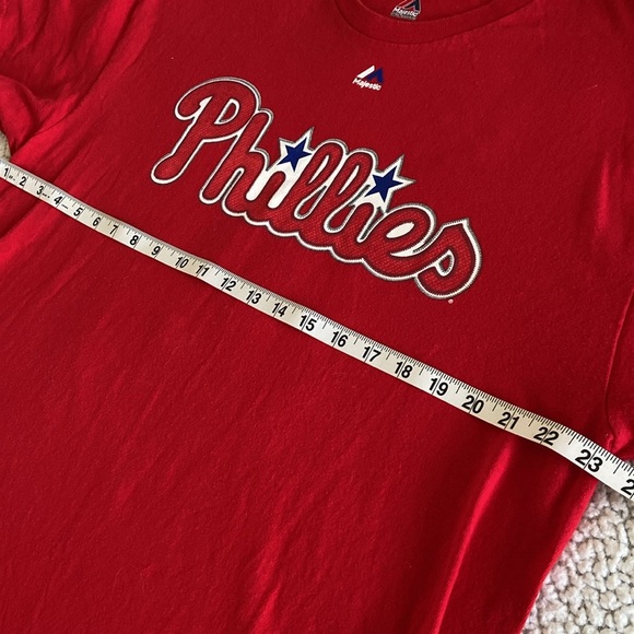 Majestic Baseball Jake Arrieta Philadelphia Phillies MLB T Shirt Size X Large - Picture 9 of 9